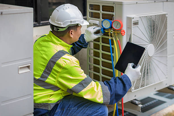 Professional Hvac Maintenance technician working in Rapid City, MI